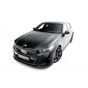 Maxton Design version 1 spoiler set suitable for side skirts, front, rear bumper and trunk of BMW 5 M-Pack Sedan G60 after 2023, Gloss Black-image-6348361
