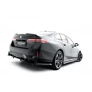Maxton Design version 1 spoiler set suitable for side skirts, front, rear bumper and trunk of BMW 5 M-Pack Sedan G60 after 2023, Gloss Black-image-6348365
