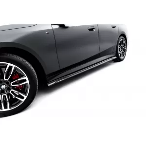 Maxton Design version 1 spoiler set suitable for side skirts, front, rear bumper and trunk of BMW 5 M-Pack Sedan G60 after 2023, Gloss Black-image-6348369