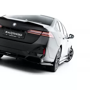 Maxton Design version 1 spoiler set suitable for side skirts, front, rear bumper and trunk of BMW 5 M-Pack Sedan G60 after 2023, Gloss Black-image-6348370