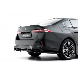 Maxton Design version 1 spoiler set suitable for side skirts, front, rear bumper and trunk of BMW 5 M-Pack Sedan G60 after 2023, Gloss Black-image-6348371