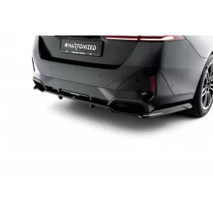 Maxton Design version 1 spoiler set suitable for side skirts, front, rear bumper and trunk of BMW 5 M-Pack Sedan G60 after 2023, Gloss Black-image-6348372