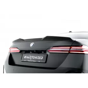 Maxton Design version 1 spoiler set suitable for side skirts, front, rear bumper and trunk of BMW 5 M-Pack Sedan G60 after 2023, Gloss Black-image-6348373
