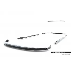 Maxton Design version 2 spoiler set suitable for side skirts, front, rear bumper and trunk of BMW 5 M-Pack Sedan G60 after 2023, Gloss Black-image-6348378