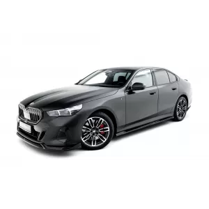 Maxton Design version 2 spoiler set suitable for side skirts, front, rear bumper and trunk of BMW 5 M-Pack Sedan G60 after 2023, Gloss Black-image-6348381