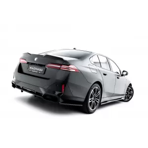 Maxton Design version 2 spoiler set suitable for side skirts, front, rear bumper and trunk of BMW 5 M-Pack Sedan G60 after 2023, Gloss Black-image-6348386