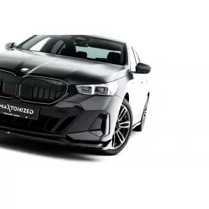 Maxton Design version 2 spoiler set suitable for side skirts, front, rear bumper and trunk of BMW 5 M-Pack Sedan G60 after 2023, Gloss Black-image-6348388