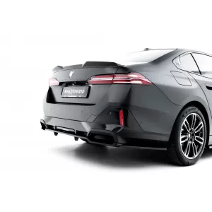 Maxton Design version 2 spoiler set suitable for side skirts, front, rear bumper and trunk of BMW 5 M-Pack Sedan G60 after 2023, Gloss Black-image-6348392