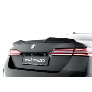 Maxton Design version 2 spoiler set suitable for side skirts, front, rear bumper and trunk of BMW 5 M-Pack Sedan G60 after 2023, Gloss Black-image-6348394