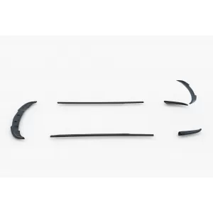 Maxton Design spoiler set suitable for side skirts, front, rear bumper and trunk of BMW 5 GT F07 2009-2013, Gloss Black-image-6348397
