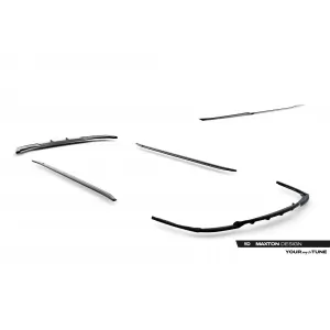 Maxton Design spoiler set suitable for side skirts, front, rear bumper and trunk of BMW 7 M-Pack F01 2008-2013, Gloss Black-image-6348414