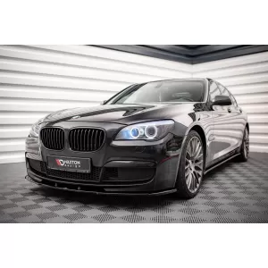 Maxton Design spoiler set suitable for side skirts, front, rear bumper and trunk of BMW 7 M-Pack F01 2008-2013, Gloss Black-image-6348417