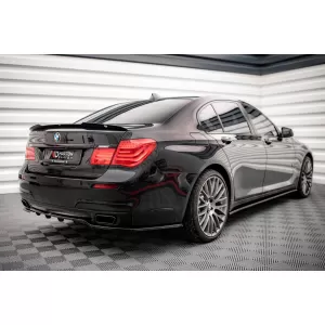 Maxton Design spoiler set suitable for side skirts, front, rear bumper and trunk of BMW 7 M-Pack F01 2008-2013, Gloss Black-image-6348418