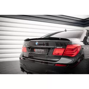 Maxton Design spoiler set suitable for side skirts, front, rear bumper and trunk of BMW 7 M-Pack F01 2008-2013, Gloss Black-image-6348423