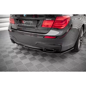 Maxton Design spoiler set suitable for side skirts, front, rear bumper and trunk of BMW 7 M-Pack F01 2008-2013, Gloss Black-image-6348424