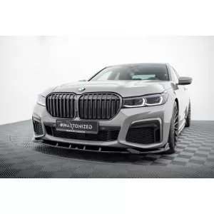 Maxton Design spoiler set suitable for side skirts, front, rear bumper and trunk of BMW 7 G11 M-Pack 2019-2022, Gloss Black-image-6348437