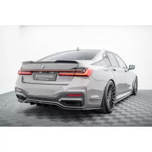 Maxton Design spoiler set suitable for side skirts, front, rear bumper and trunk of BMW 7 G11 M-Pack 2019-2022, Gloss Black-image-6348439