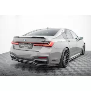 Maxton Design spoiler set suitable for side skirts, front, rear bumper and trunk of BMW 7 G11 M-Pack 2019-2022, Gloss Black-image-6348440