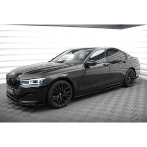 Maxton Design spoiler set suitable for side skirts, front, rear bumper and trunk of BMW 7 G11 2019-2022, Gloss Black-image-6348460