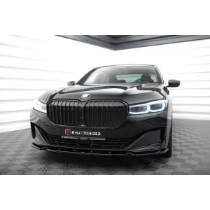 Maxton Design spoiler set suitable for side skirts, front, rear bumper and trunk of BMW 7 G11 2019-2022, Gloss Black-image-6348461
