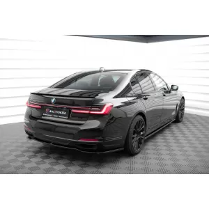 Maxton Design spoiler set suitable for side skirts, front, rear bumper and trunk of BMW 7 G11 2019-2022, Gloss Black-image-6348463