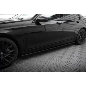 Maxton Design spoiler set suitable for side skirts, front, rear bumper and trunk of BMW 7 G11 2019-2022, Gloss Black-image-6348464