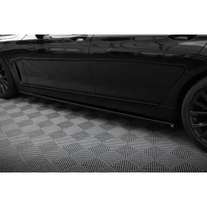Maxton Design spoiler set suitable for side skirts, front, rear bumper and trunk of BMW 7 G11 2019-2022, Gloss Black-image-6348465