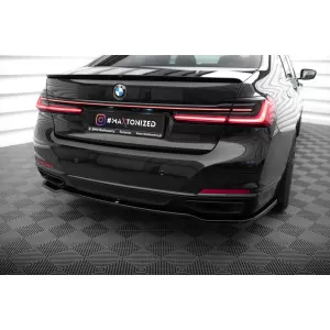 Maxton Design spoiler set suitable for side skirts, front, rear bumper and trunk of BMW 7 G11 2019-2022, Gloss Black-image-6348467