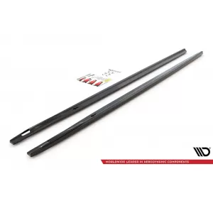 Maxton Design spoiler set suitable for side skirts, front, rear bumper and trunk of BMW 7 M-Pack G11 2015-2018, Gloss Black-image-6348475