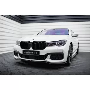 Maxton Design spoiler set suitable for side skirts, front, rear bumper and trunk of BMW 7 M-Pack G11 2015-2018, Gloss Black-image-6348480