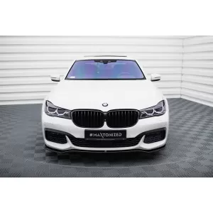 Maxton Design spoiler set suitable for side skirts, front, rear bumper and trunk of BMW 7 M-Pack G11 2015-2018, Gloss Black-image-6348481