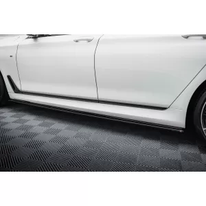 Maxton Design spoiler set suitable for side skirts, front, rear bumper and trunk of BMW 7 M-Pack G11 2015-2018, Gloss Black-image-6348485
