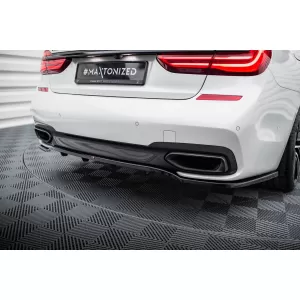 Maxton Design spoiler set suitable for side skirts, front, rear bumper and trunk of BMW 7 M-Pack G11 2015-2018, Gloss Black-image-6348487