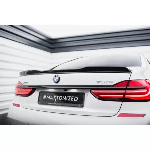 Maxton Design spoiler set suitable for side skirts, front, rear bumper and trunk of BMW 7 M-Pack G11 2015-2018, Gloss Black-image-6348490