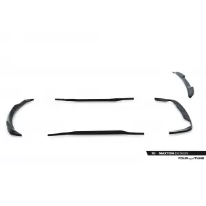 Maxton Design spoiler set suitable for side skirts, front, rear bumper and trunk of BMW 7 M-Pack F01 2008-2013, Gloss Black-image-6348493