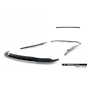 Maxton Design spoiler set suitable for side skirts, front, rear bumper and trunk of BMW 7 M-Pack F01 2008-2013, Gloss Black-image-6348494