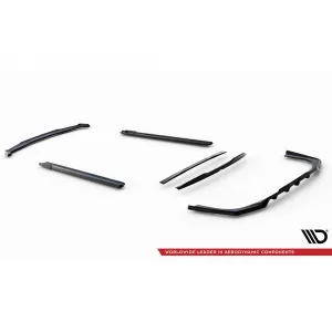 Maxton Design version 1 spoiler set suitable for side skirts, front, rear bumper, trunk and rear window of BMW 740d/740i M-Pack G70 2022-2026, Gloss Black-image-6348510
