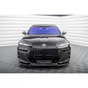 Maxton Design version 1 spoiler set suitable for side skirts, front, rear bumper, trunk and rear window of BMW 740d/740i M-Pack G70 2022-2026, Gloss Black-image-6348512