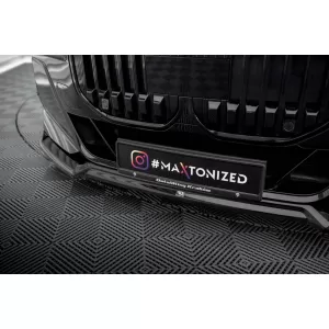 Maxton Design version 1 spoiler set suitable for side skirts, front, rear bumper, trunk and rear window of BMW 740d/740i M-Pack G70 2022-2026, Gloss Black-image-6348517
