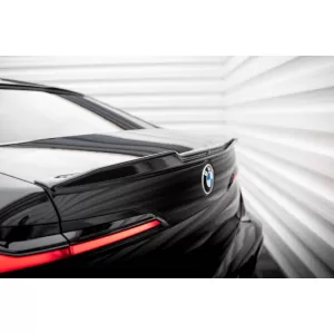 Maxton Design version 1 spoiler set suitable for side skirts, front, rear bumper, trunk and rear window of BMW 740d/740i M-Pack G70 2022-2026, Gloss Black-image-6348528