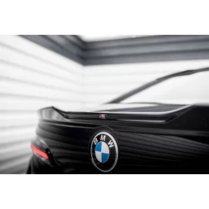 Maxton Design version 1 spoiler set suitable for side skirts, front, rear bumper, trunk and rear window of BMW 740d/740i M-Pack G70 2022-2026, Gloss Black-image-6348530