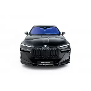Maxton Design version 2 spoiler set suitable for side skirts, front, rear bumper and trunk of BMW 740d/740i M-Pack G70 2022-2026, Gloss Black-image-6348536