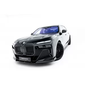 Maxton Design version 2 spoiler set suitable for side skirts, front, rear bumper and trunk of BMW 740d/740i M-Pack G70 2022-2026, Gloss Black-image-6348538
