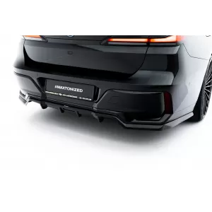 Maxton Design version 2 spoiler set suitable for side skirts, front, rear bumper and trunk of BMW 740d/740i M-Pack G70 2022-2026, Gloss Black-image-6348546
