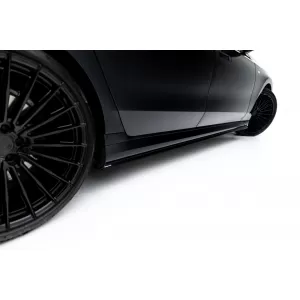 Maxton Design version 2 spoiler set suitable for side skirts, front, rear bumper and trunk of BMW 740d/740i M-Pack G70 2022-2026, Gloss Black-image-6348553