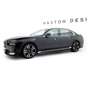 Maxton Design version 1 spoiler set suitable for side skirts, front, rear bumper and trunk of BMW 7 G70 2022-2026, Gloss Black-image-6348563