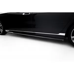 Maxton Design version 1 spoiler set suitable for side skirts, front, rear bumper and trunk of BMW 7 G70 2022-2026, Gloss Black-image-6348567