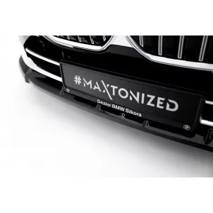 Maxton Design version 1 spoiler set suitable for side skirts, front, rear bumper and trunk of BMW 7 G70 2022-2026, Gloss Black-image-6348569