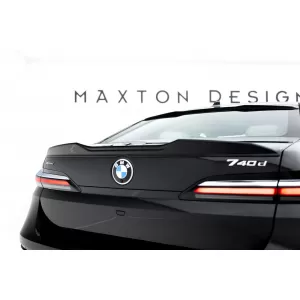 Maxton Design version 1 spoiler set suitable for side skirts, front, rear bumper and trunk of BMW 7 G70 2022-2026, Gloss Black-image-6348570