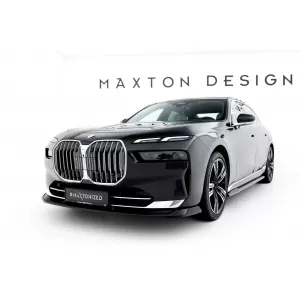 Maxton Design version 2 spoiler set suitable for side skirts, front, rear bumper and trunk of BMW 7 G70 2022-2026, Gloss Black-image-6348586